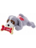 Tulimi Plyšový psík 40cm - sivý