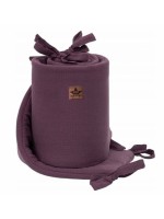 Baby Nellys Mušelínový mantinel 180x30 cm, fialový