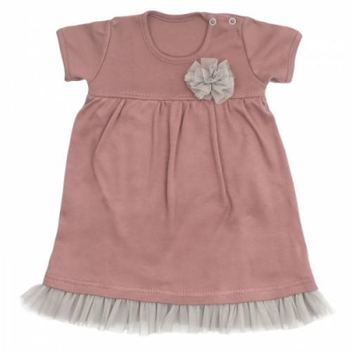 Mamatti Sukničkobody s tylom, kr. rukáv, Happy - fialová, veľ. 80