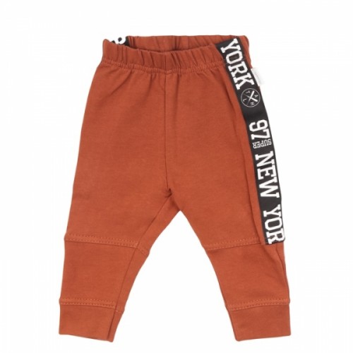 Mamatti Detská tepláková súprava zapínanie na zip, Baby Fox - hnědá/béžová, veľ. 110