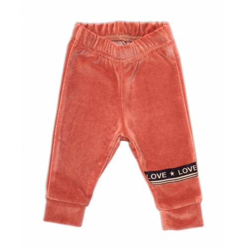 Mamatti Detská tepláková súprava Velvet zapínanie na zip, Fox Girl, tehlová