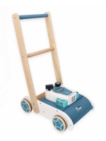 Adam Toys Drevená kosačka so zvukom - modrá