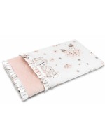 Obojstranná proš. deka Bavlna + Velvet 100 x 75 cm, Míša Baletka, púdrová