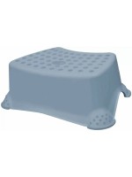 Stolička, schodík s protišmykovou funkciou Little Duck - modrá/sivá