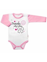 Body dlhý rukáv s vtipným textom Baby Nellys, Trenérka celej rodiny, veľ. 86