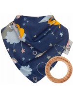 Šatka s hryzátkom Líška - granát