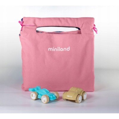 Miniland hracia deka s 2 autíčkami Víla, ružová