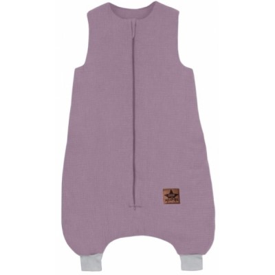 Baby Nellys Mušelínový spací vak s nohavičkami Kids Soft, levanduľový