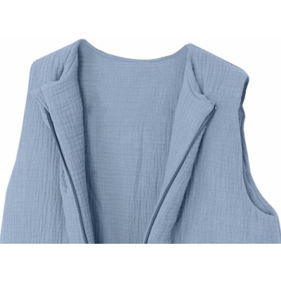 Baby Nellys Mušelínový spací vak s nohavičkami Kids Soft, jeans