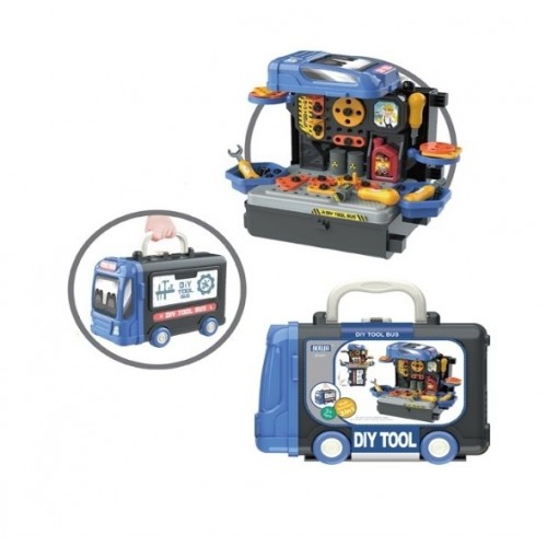 Tulimi Detský pojazdný autobus - Dielňa s príslušenstvom