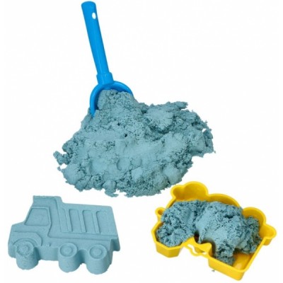 Adam Toys Kinetický piesok - modrý - 2kg + formičky dopravné prostriedky zadarmo