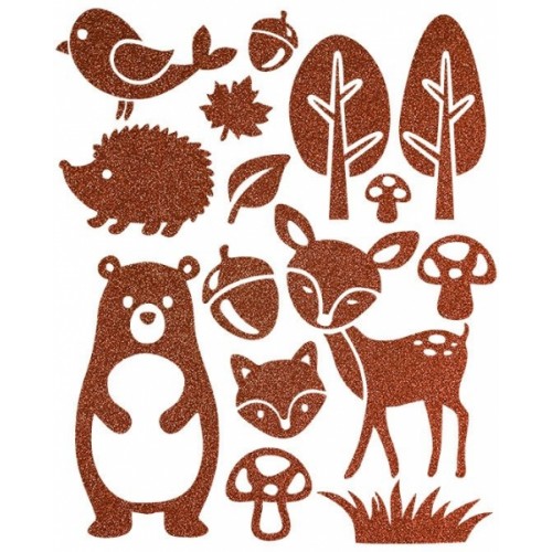 Tulimi Farebná, veselá nažehlovačka Woodland - veľký arch