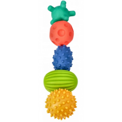 Edukačné, senzorické pastelové loptičky/ježečkovia Hencz Toys, 5ks v krabičke