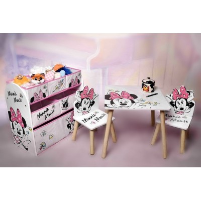 Arditex Detský stôl so stoličkami Minnie Mouse
