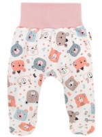 Polodupačky, bavlna Space Bear, Baby Nellys - pastel pudrová