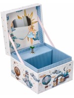Hracia skrinka/šperkovnica Sladké sny Nef, krémová/modrá