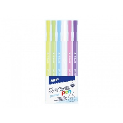 Gélové pero pastelové 6 ks plast v blistri 6x15x1, 5cm