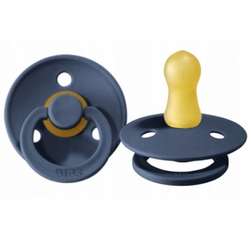 Kaučukový cumlík BIBS, 0-6 m, tm. modrý