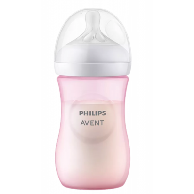 Dojčenská fľaša Natural Avent, Response, 260 ml, ružová