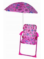 Detská campingová stolička Jednorožec růžový