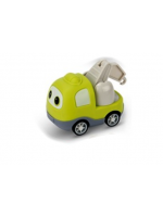 Stavebné mini autíčko na zotrvačník Tulimi - zelené