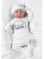 Súpravička do pôrodnice 5D Made with love, Baby Nellys - biela