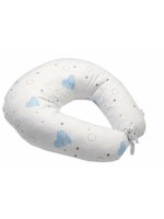 Dojčiace vankúš/podkova, bavlna, I love Boy Baby Nellys, modrý/biely