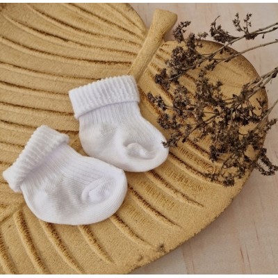 Dojčenské ponožky bavlna, Z&Z, biele