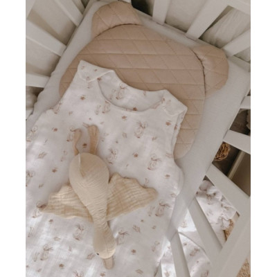 Mušelínový spací vak GOOSE Baby Nellys Soft, 70cm, biely
