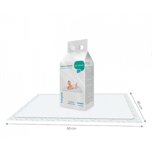 Hygienická podložka na prebaľovanie 40 x 60 cm BabyOno - 20 ks