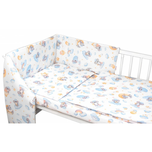 Mantinel s obliečkami Premium, 3D sada, Dreams Koala - modrá, 135x100 cm