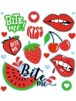 Farebná, veselá nažehlovačka Tulimi, Bite Me - malý arch