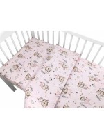 Obliečky do postieľky, bavlna, 2D sada, Little Balerina - ružová