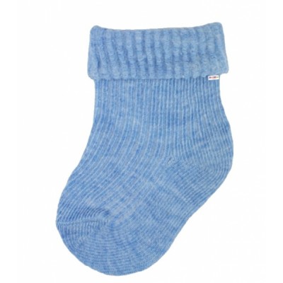Dojčenské ponožky, Baby Nellys, sv. modré, veľ. 3-6m