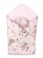 Novorodenecká zavinovačka, bavlna, Little Balerina - ružová
