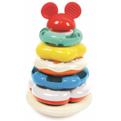 Farebná krúžková veža Disney Baby - Mickey Mouse