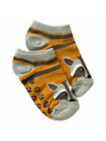 Detské ponožky s ABS Mýval. veľ. 27/30 - horčica