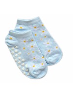 Detské ponožky s ABS Kvetinky, veľ. 31/34 - sv. modré