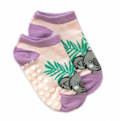Detské ponožky s ABS Koala, veľ. 23/26 - sv. ružové