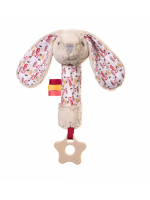 Plyšová hračka s pískatkom a hryzátkom RABBIT MILLY BabyOno, krémový