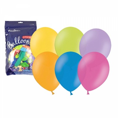 Nafukovací balónik metalický 27 cm - 1ks, mix farieb