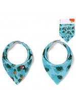 Detský podbradník/šatka 2D sada BabyOno Tukan, modrý