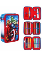 Školský peračník trojposchodový s náplňou Avengers Hulk