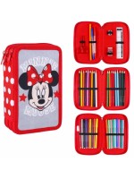 Školský peračník trojposchodový s náplňou Myška Minnie