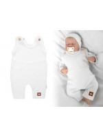 Pletené láclové nohavice Boy Star, Baby Nellys, biele