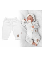 Pletené nohavice Hand Made Girl, Baby Nellys, biele