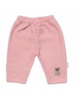 Pletené nohavice Hand Made Girl, Baby Nellys, ružové, veľ. 62