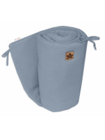 Mušelínový mantinel 160x33 cm, Baby Nellys, denim