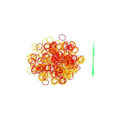 Urob si svoj náramok - gumičky na pletenie gumové mix farieb 200ks v sáčku