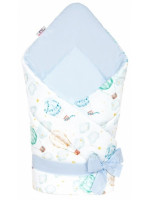 Zavinovačka pre bábätko Balóny, 70x70 cm, svetlo modrá